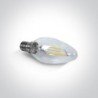 2W E14 LED lemputė 2700K CRI80 9C02R/EW/SE