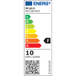 10W E27 LED lemputė 3000K CRI80 9G12B/W/E