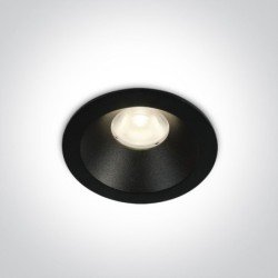 8W LED Įleidžiamas šviestuvas 3000K Juodas 10108D/B/W