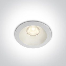 8W LED Įleidžiamas šviestuvas 3000K Baltas 10108D/W/W