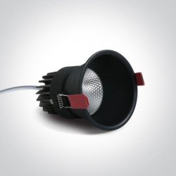 15W LED Įleidžiamas šviestuvas 3000K Juodas 10115FD/B/W