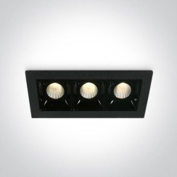 6W LED Įleidžiamas šviestuvas 3000K Juodas 50302B/B/W