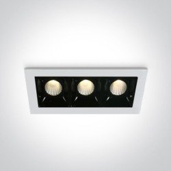 6W LED Įleidžiamas šviestuvas 3000K Baltas 50302B/W/W