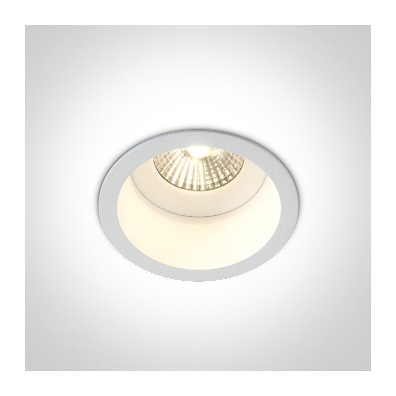 6,5W LED Įleidžiamas šviestuvas 4000K Baltas 10107WD/W/C