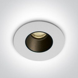 2W LED Įleidžiamas šviestuvas 4000K Baltas 10102H/W/C