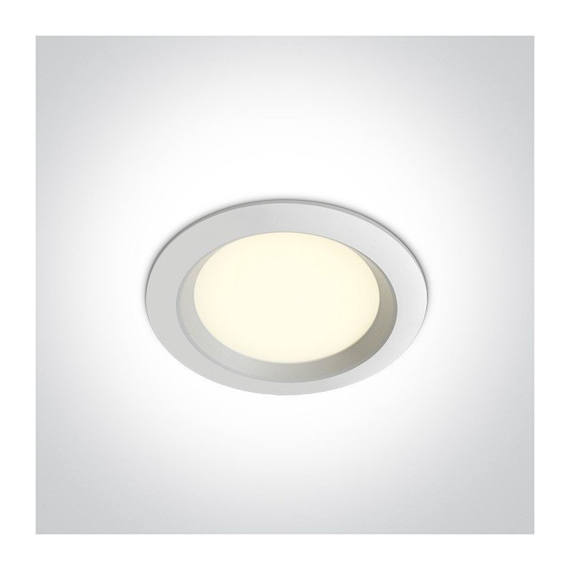 7W LED Įleidžiamas šviestuvas 3000K Baltas 10107T/W/W