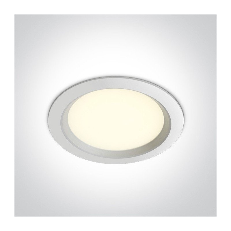 24W LED Įleidžiamas šviestuvas 4000K Baltas 10124T/W/C