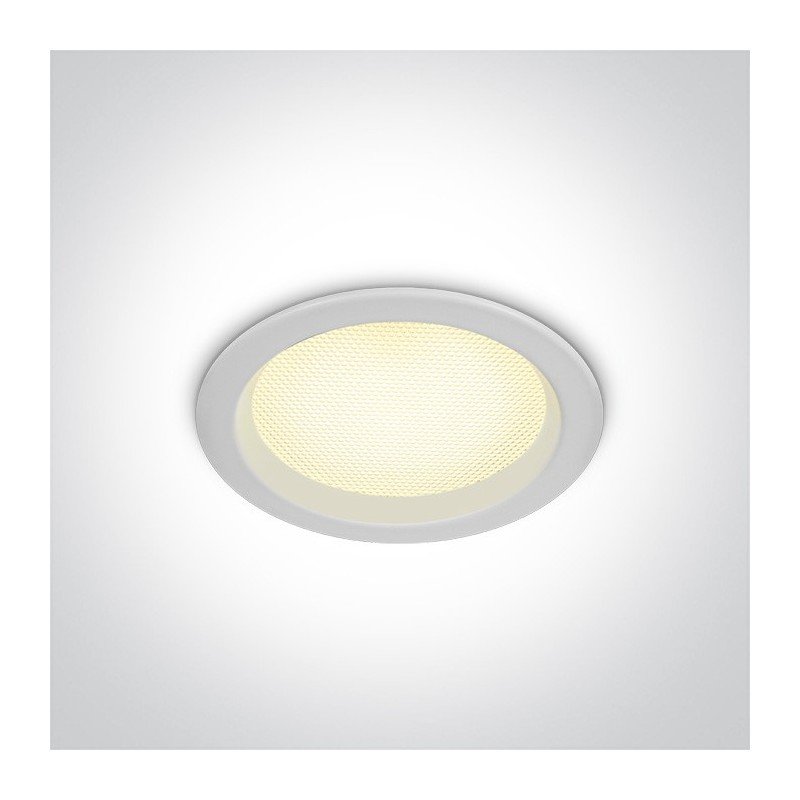 10W LED Įleidžiamas šviestuvas 3000K Baltas 10110U/W/W