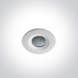 7W LED Įleidžiamas šviestuvas 4000K Baltas 10107CA/W/C