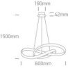 30W LED Pakabinamas šviestuvas 3000K Baltas 63066A/W