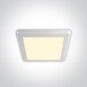 16W LED Plafonas 3000K Baltas 62116FA/W/W