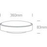 30W LED Plafonas 3000K Baltas 67280BN/W/W