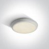 12W LED Plafonas 4000K Baltas 67366E/W/C